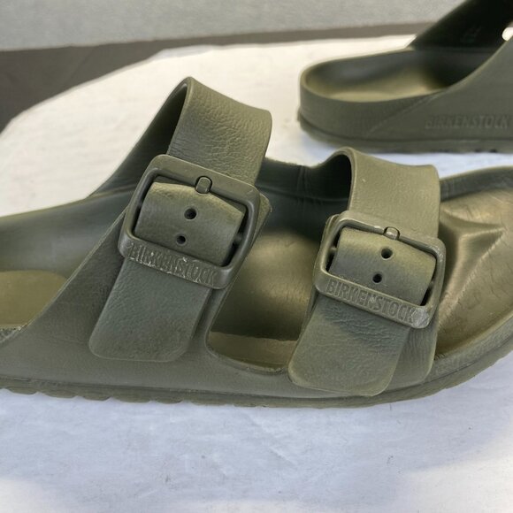 Birkenstock Arizona Essentials Men's Sandal size 38 Olive Green EVA Foam - Picture 14 of 14